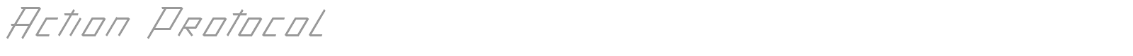 Action Protocol font preview
